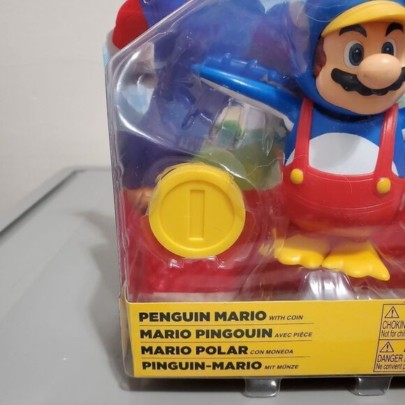 NIb World of Nintendo Super Mario Penguin Mario 4" Collectible Figure - Picture 5 of 8